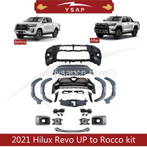 2021 Hilux Revo Nâng cấp lên Rocco Body Kit